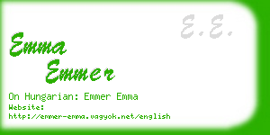 emma emmer business card